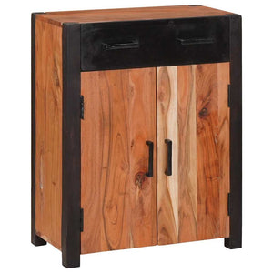 Massivholz Akazie Sideboard, 2er Set, Braun