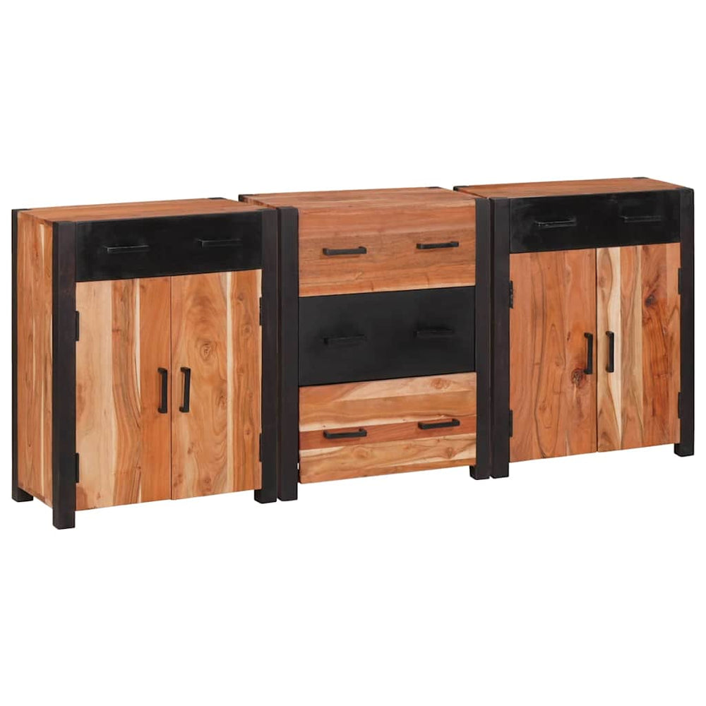 Braunes Akazienholz Sideboard, 165 cm