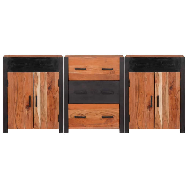 Braunes Akazienholz Sideboard, 165 cm