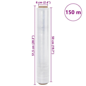 Stretchfolie Transparent 30 μm, 6 Rollen