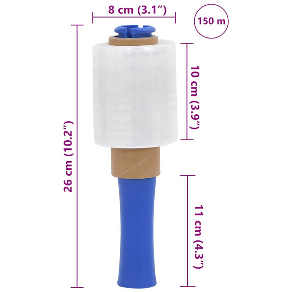 Stretchfolie Transparent 10cm x 150m - 50 Stk.