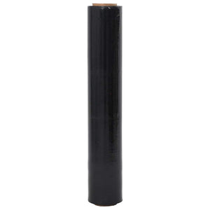 Schwarze Stretchfolie, 2 Rollen, 50cm x 150m