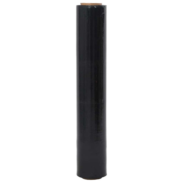 Schwarze Stretchfolie, 6 Rollen – 50 cm x 150 m