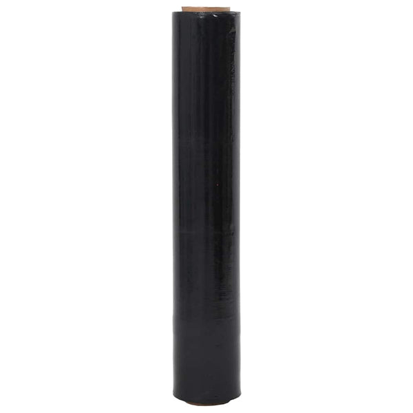 Schwarze Stretchfolie 2er-Pack 50 cm x 300 m