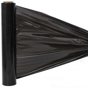 Schwarze Stretchfolie, 2 Stk. 50cm x 300m