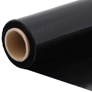 Schwarze Stretchfolie 2er-Pack 50cm x 300m