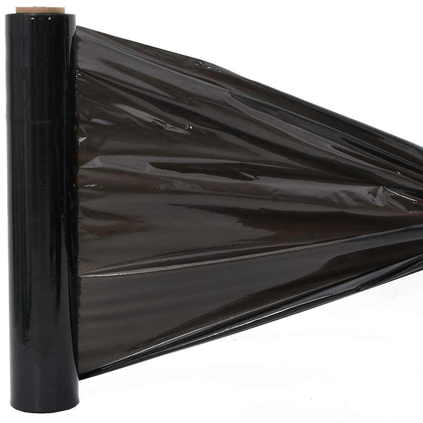 Schwarze Stretchfolie 2er-Pack 50cm x 300m