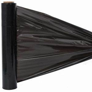 Schwarze Stretchfolie, 2 Rollen, 30 μm, 50 cm x 300 m