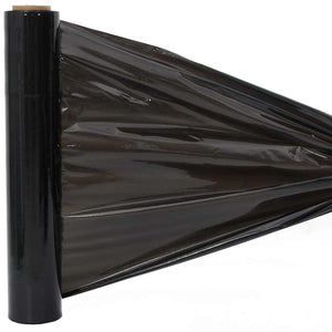 Schwarze Stretchfolie, 6 Rollen, 50cm x 300m