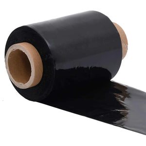 Schwarze Stretchfolie, 23 μm, 50 Stück