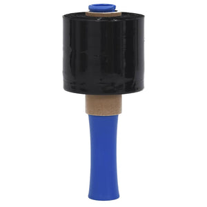 Schwarze Stretchfolie 10 cm x 300 m - 10 Stück