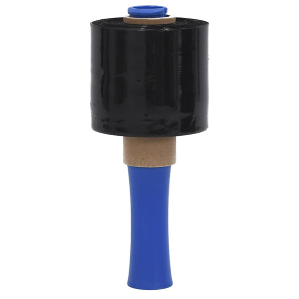 Schwarze Stretchfolie 10 cm x 300 m - 10 Stück