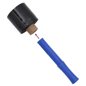 Schwarze Stretchfolie 10 cm x 300 m - 10 Stück