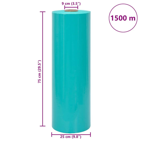 Grüne Agrar Stretchfolie 25µm, 75cm x 1500m