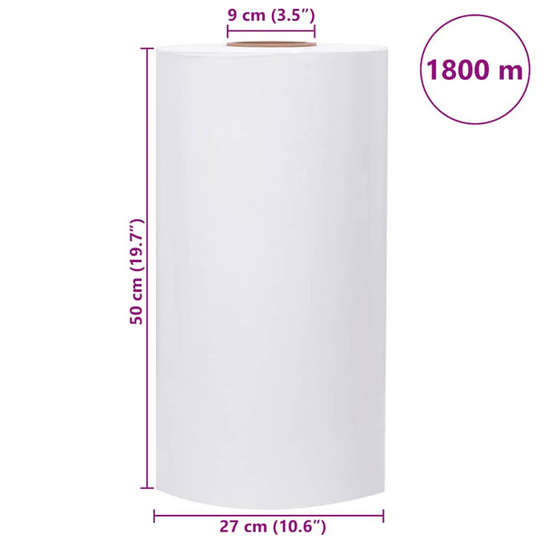 Agrar Stretchfolie Weiß 50cm x 1800m