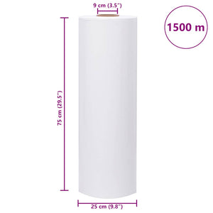 Agrar Stretchfolie Weiß 75cm x 1500m