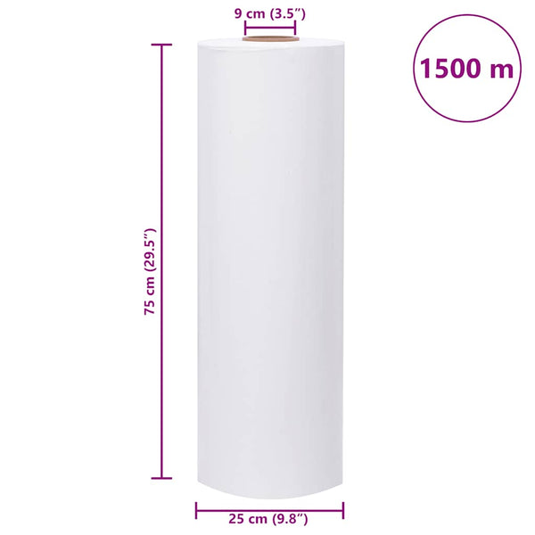 Agrar Stretchfolie Weiß 75cm x 1500m