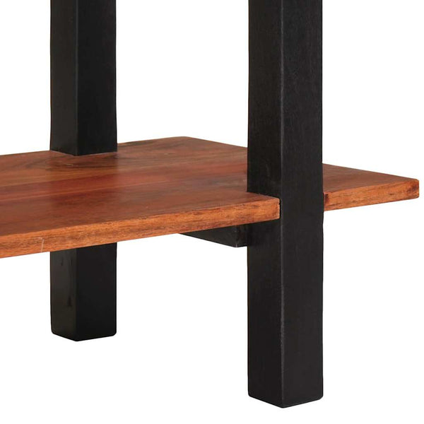 Konsolentisch mit Regal, Braun/Schwarz, 110cm
