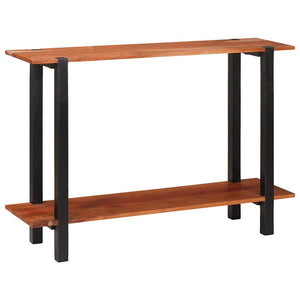 Konsolentisch mit Regal, Braun/Schwarz, 110cm
