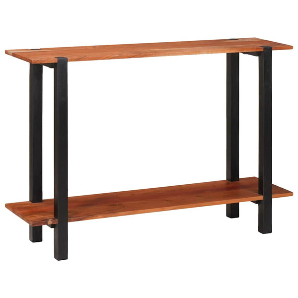 Konsolentisch mit Regal, Braun/Schwarz, 110cm