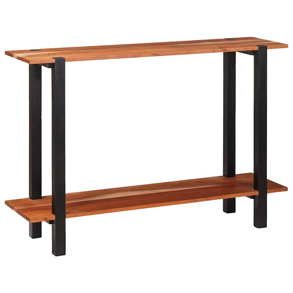 Konsolentisch mit Regal, Braun/Schwarz, 110cm