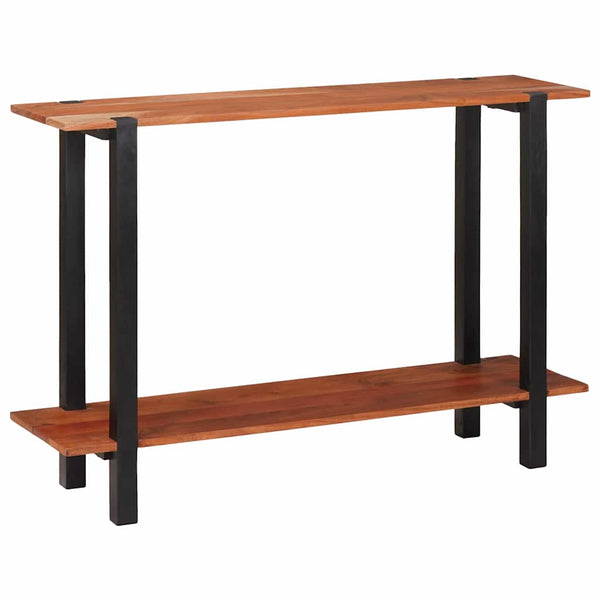 Konsolentisch mit Regal, Braun/Schwarz, 110cm