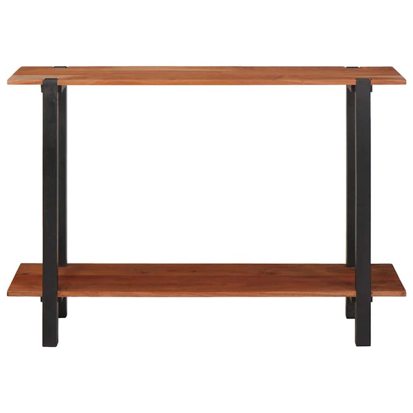 Konsolentisch mit Regal, Braun/Schwarz, 110cm