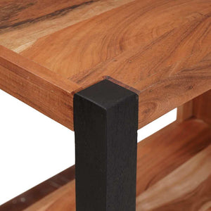 Bücherregal Braun Akazie Massivholz 110 cm