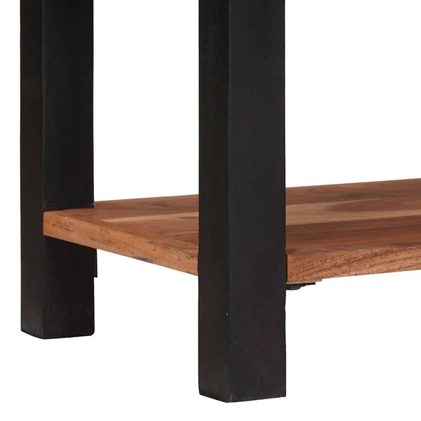 Bücherregal Braun Akazie Massivholz 110 cm
