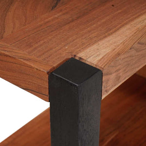 Bücherregal Braun Akazie Massivholz 75cm