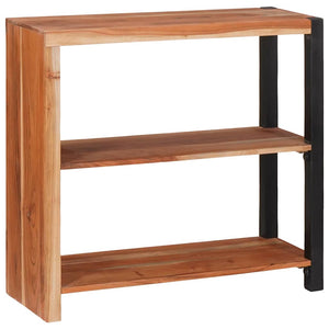 Bücherregal Braun Akazie Massivholz 80x75 cm