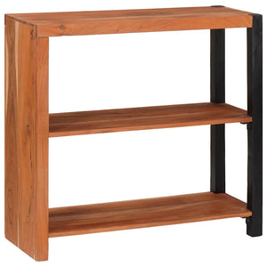Bücherregal Braun Akazie Massivholz 80x75 cm