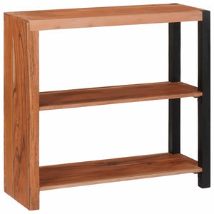 Bücherregal Braun Akazie Massivholz 80x75 cm