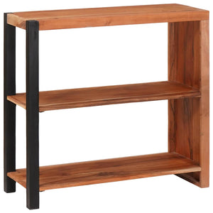 Bücherregal Braun Akazie Massivholz 80x75 cm