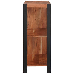 Bücherregal Braun Akazie Massivholz 80x75 cm