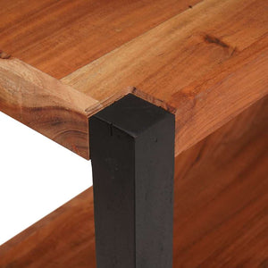 Bücherregal Braun Akazie Massivholz 80x40cm