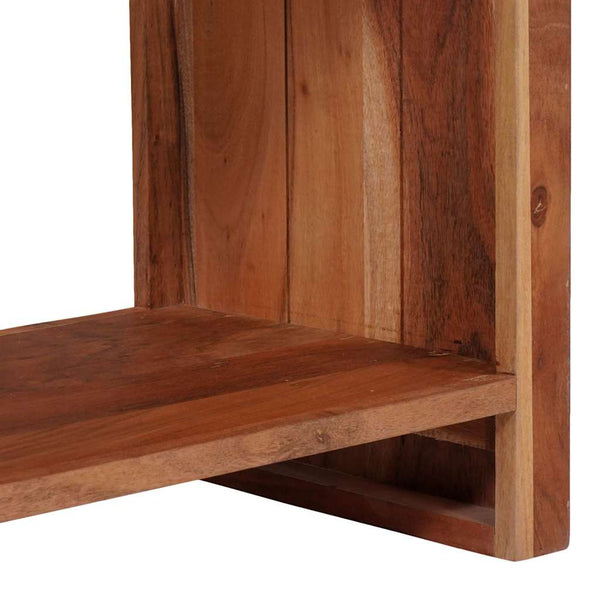 Bücherregal Braun Akazie Massivholz 80x40cm