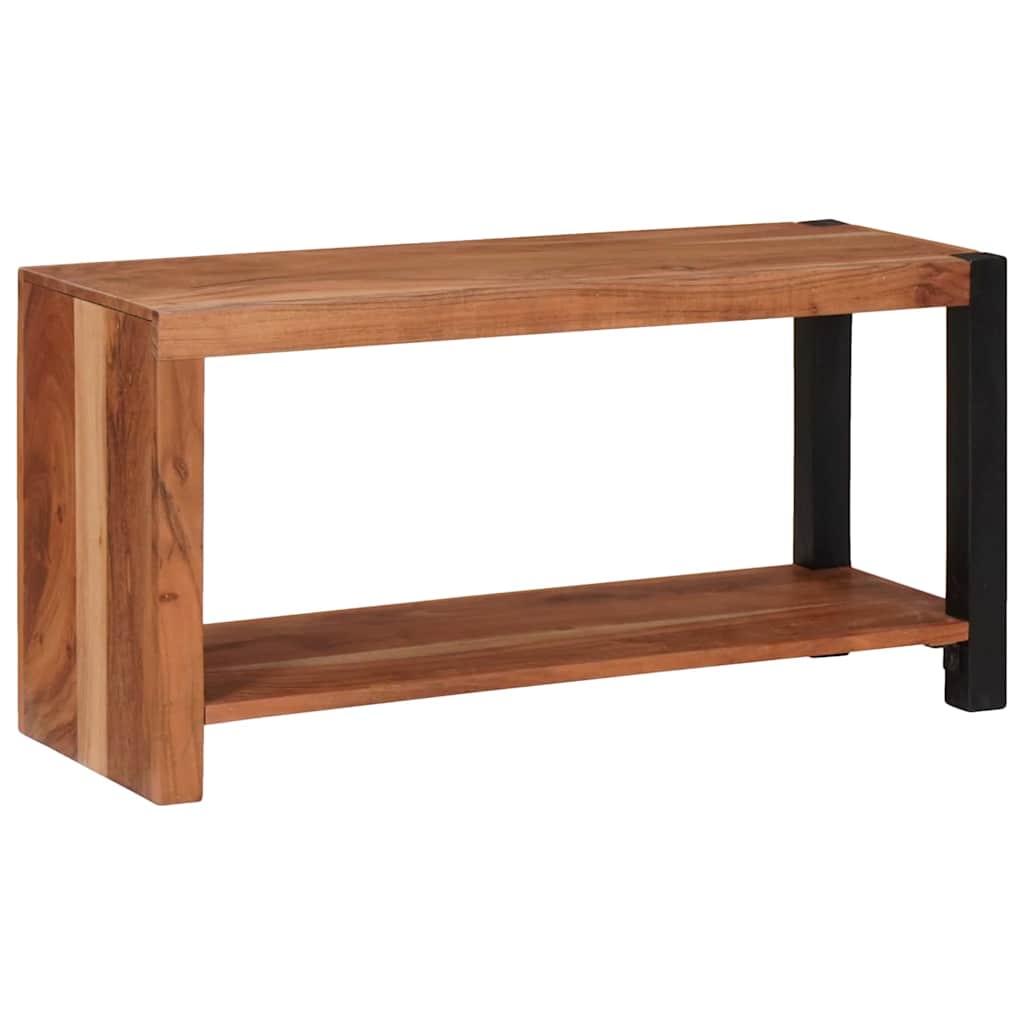 Bücherregal Braun Akazie Massivholz 80x40cm