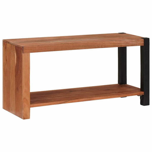 Bücherregal Braun Akazie Massivholz 80x40cm