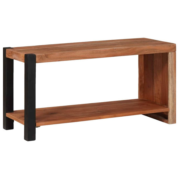 Bücherregal Braun Akazie Massivholz 80x40cm
