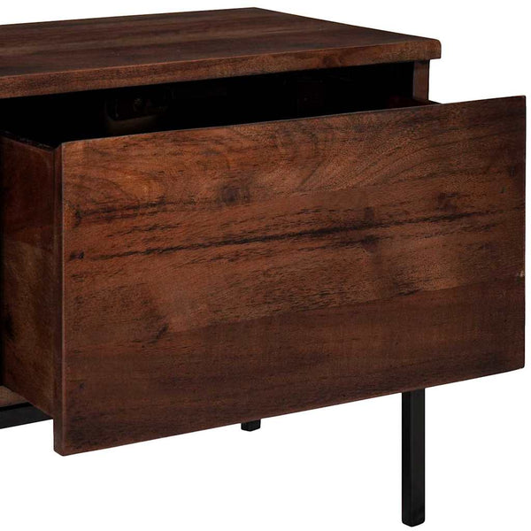 TV-Schrank Honigbraun Akazie Massivholz 110 cm