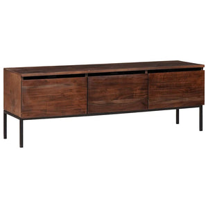 TV-Schrank Honigbraun Akazie Massivholz 110 cm