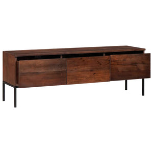 TV-Schrank Honigbraun Akazie Massivholz 110 cm