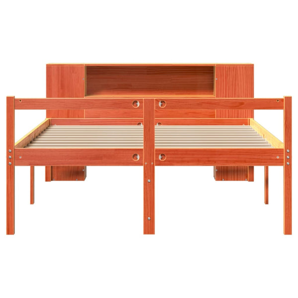 Massivholzbett 160x200 cm Wachsbraun