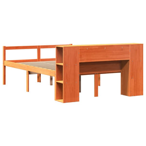 Massivholzbett 160x200 cm Wachsbraun