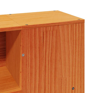 Massivholzbett 160x200 cm Wachsbraun