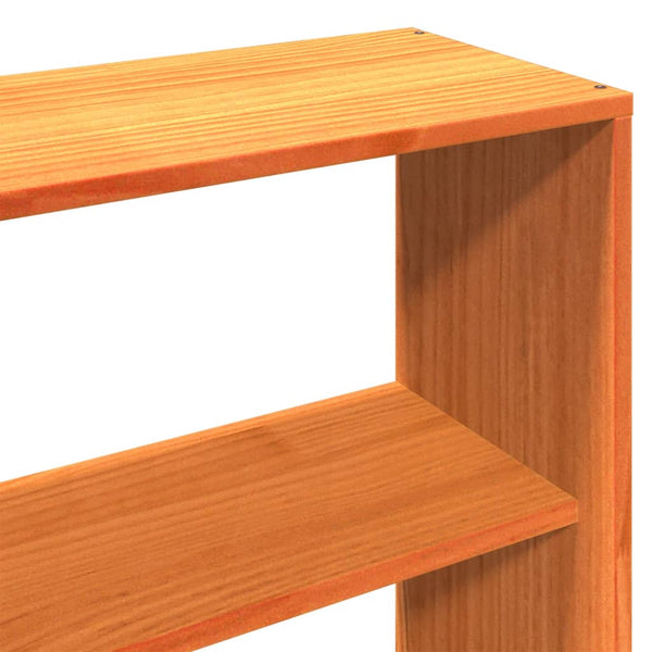 vidaXL Lit en bois massif sans matelas brun ciré 180x200 cm bois massif