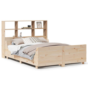 Massivholzbett 160x200 cm mit Regal