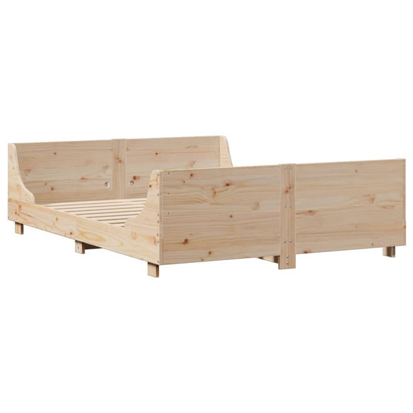 Massivholzbett 160x200 cm mit Regal