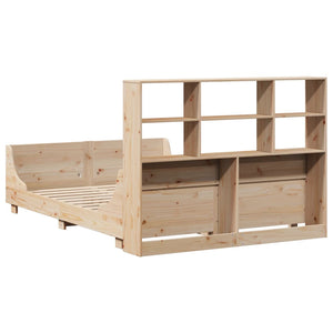 Massivholzbett 160x200 cm mit Regal